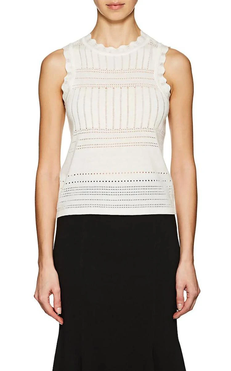 商品Derek Lam|Pointelle-Stitched Wool-Blend Top,价格¥486,第1张图片