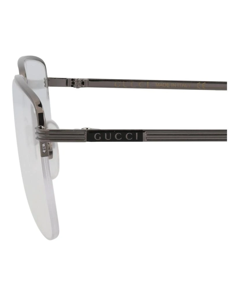 商品Gucci|Square-Frame Metal Optical Frames,价格¥1141,第4张图片详细描述