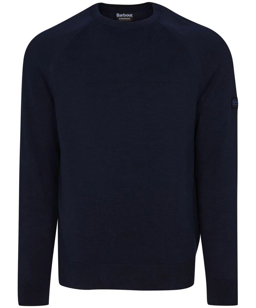 商品Barbour|Barbour International Cotton Crew Neck Sweater Navy,价格¥1139,第1张图片