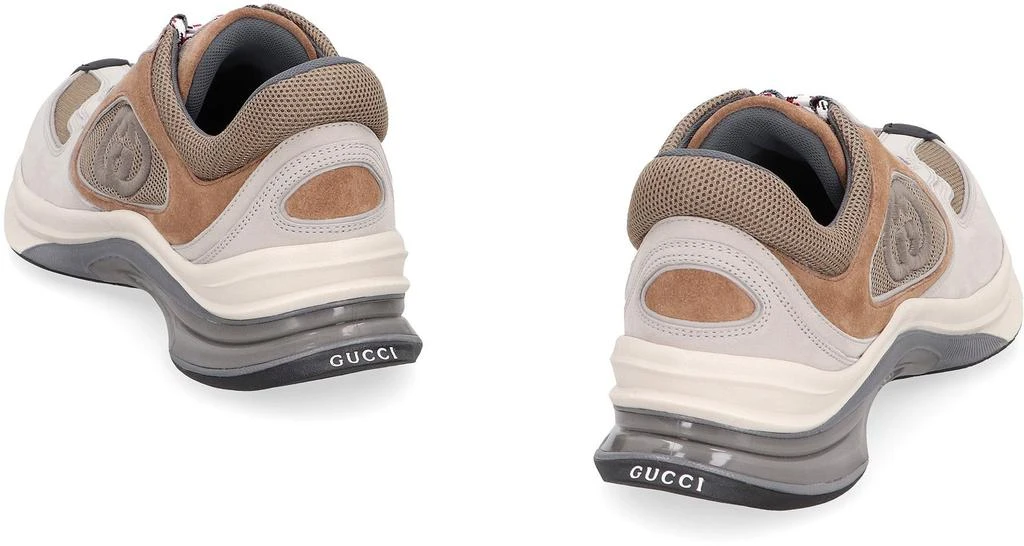 商品Gucci|GUCCI GUCCI RUN LEATHER AND FABRIC LOW-TOP SNEAKERS,价格¥6284,第4张图片详细描述