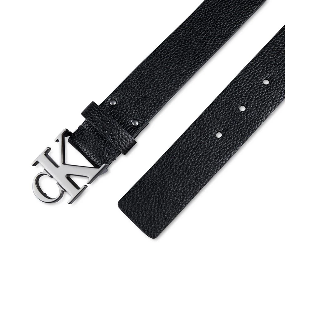 商品Calvin Klein|Men's Logo Plaque Buckle Fashion Jean Belt,价格¥271-¥387,第4张图片详细描述