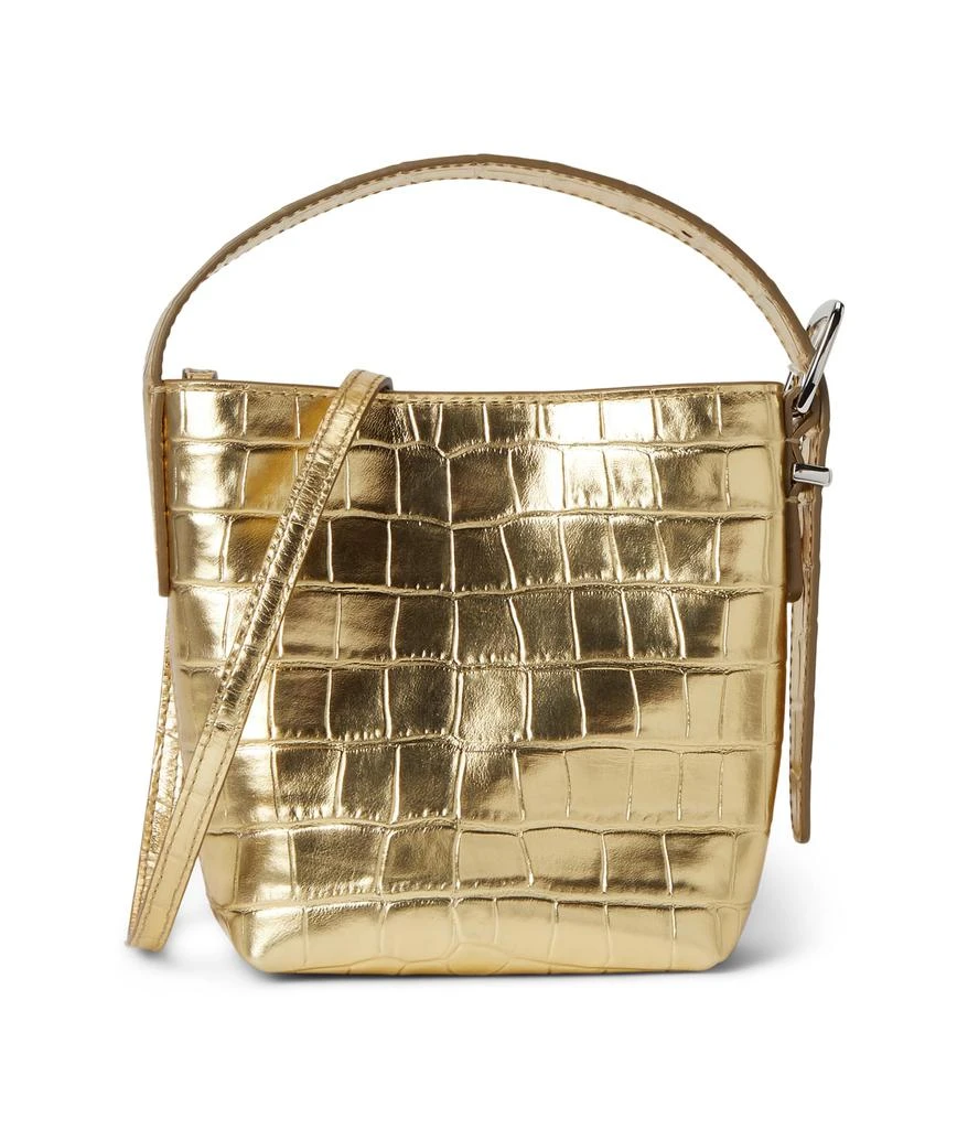 商品Madewell|Essentials Micro Bucket Metallic Croc,价格¥775,第1张图片