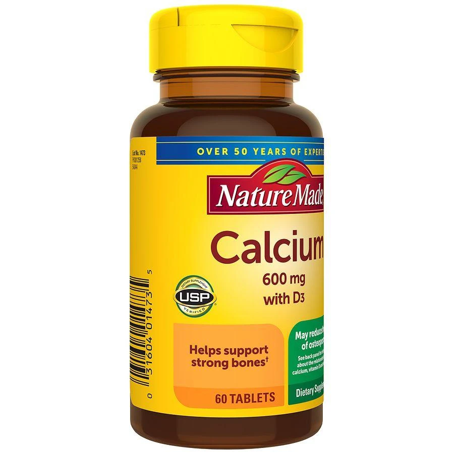 商品Nature Made|Calcium 600 Mg With Vitamin D3 Tablets,价格¥57,第3张图片详细描述