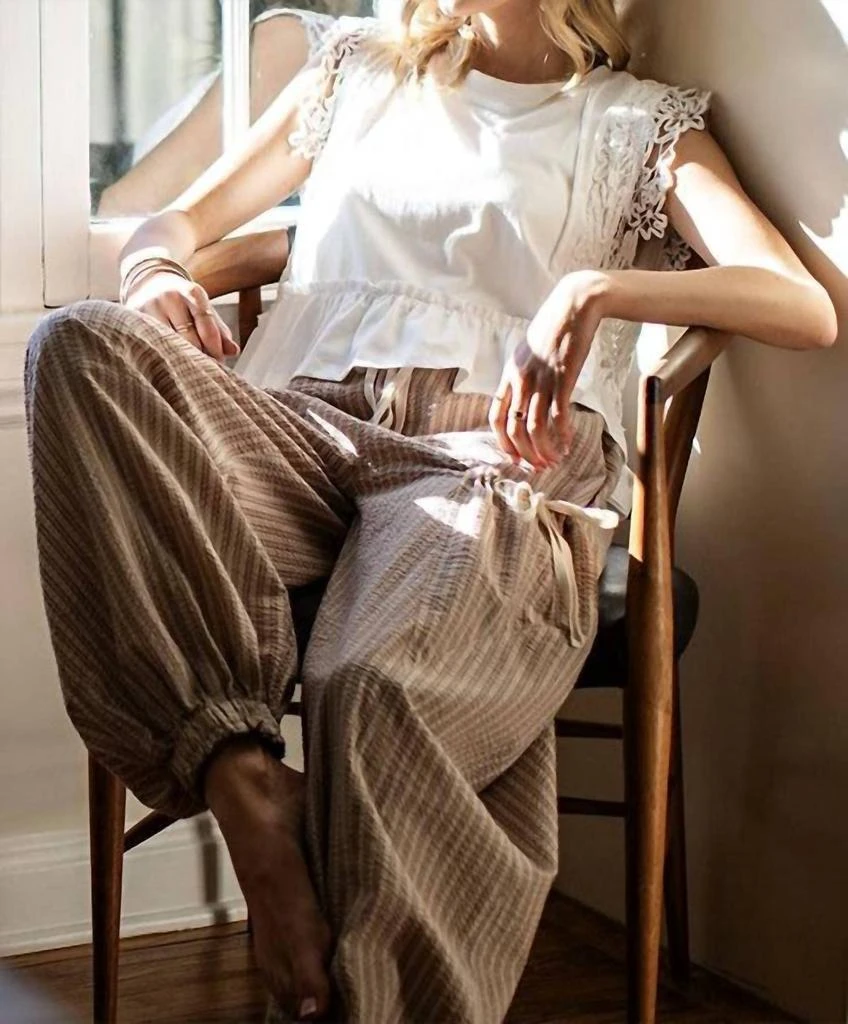 Ee:Some - Emma Striped Drawstring Jogger 商品