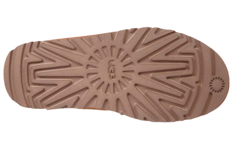商品[国内直发] UGG|Neumel 牛剖层皮革加绒保暖及踝雪地靴 女款 栗色,价格¥786,第6张图片详细描述