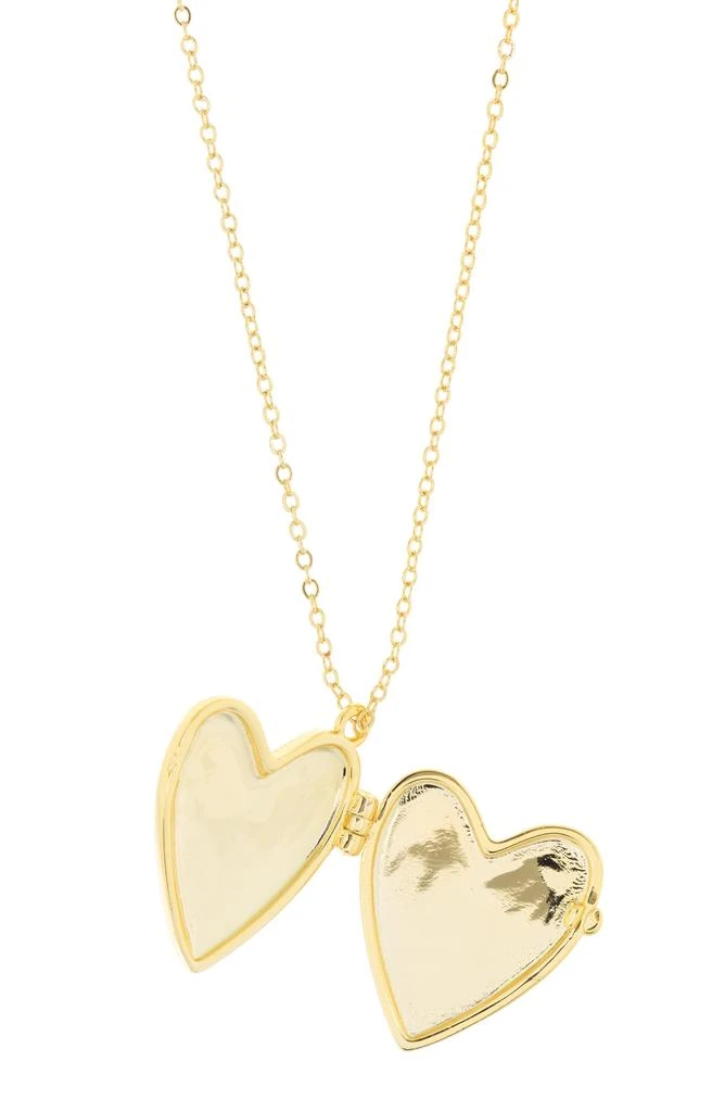 商品ADORNIA|14K Gold Plated Mama Engraved Heart Locket Pendant Necklace,价格¥151,第2张图片详细描述