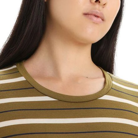 商品Icebreaker|Wave Stripe Long-Sleeve T-Shirt - Women's,价格¥434,第3张图片详细描述