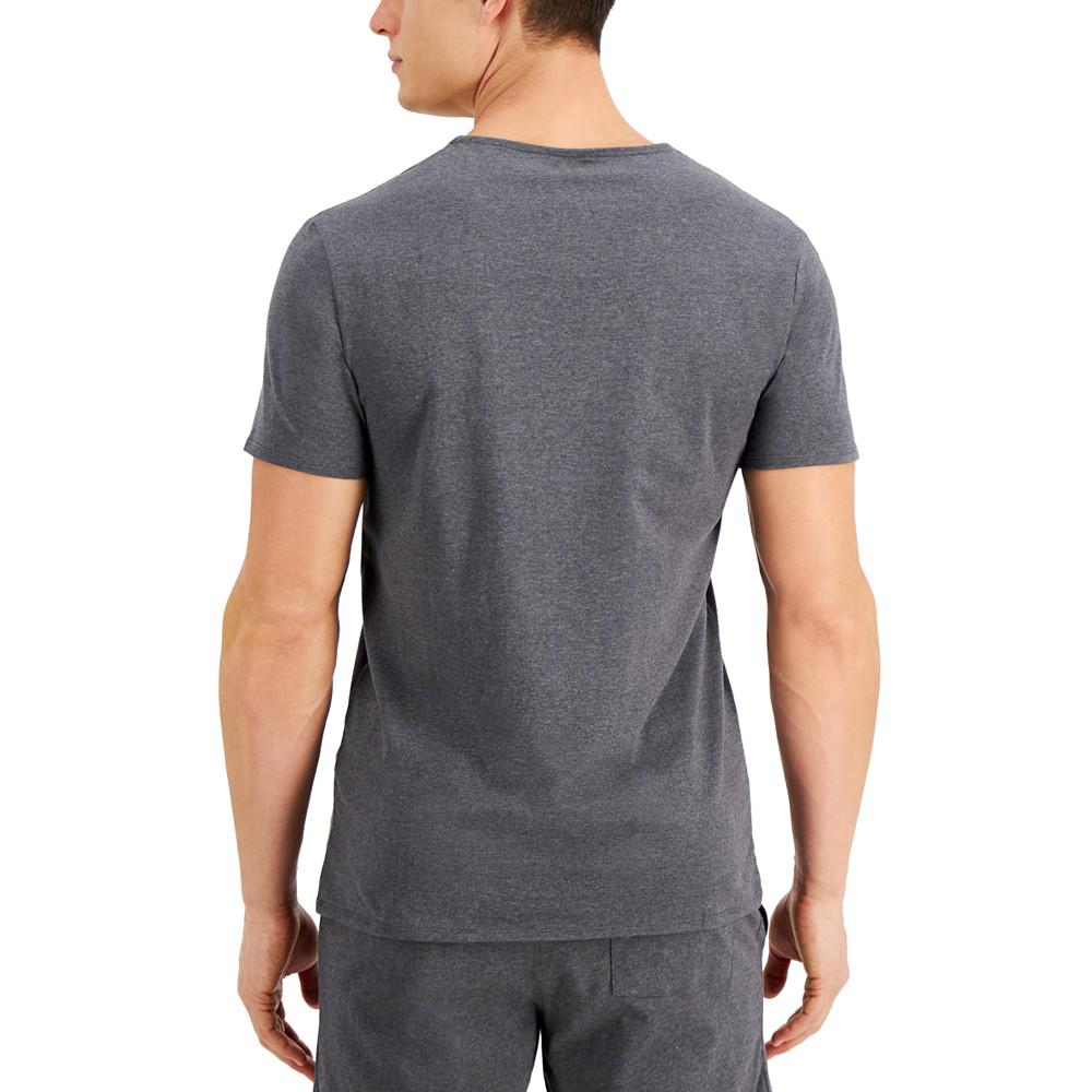 Men's Quick-Dry Split Neck Pajama T-Shirt, Created for Macy's商品第2张图片规格展示