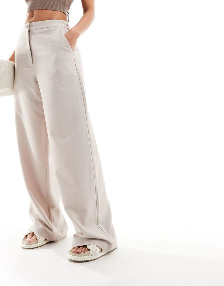 商品ASOS|ASOS DESIGN relaxed dad trouser in beige,价格¥254,第5张图片详细描述