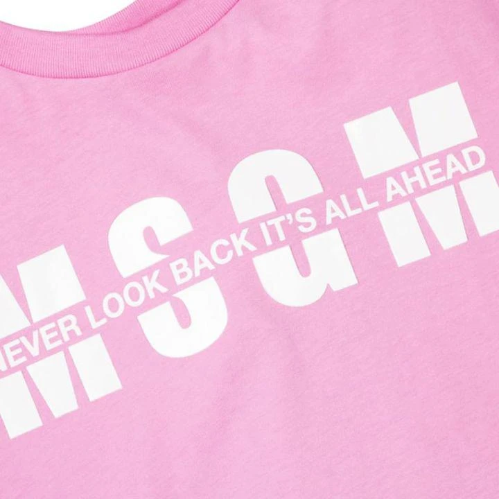 商品MSGM|Slogan Logo Pink Dress,价格¥184,第2张图片详细描述