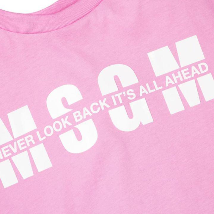 商品MSGM|Slogan Logo Pink Dress,价格¥178,第4张图片详细描述
