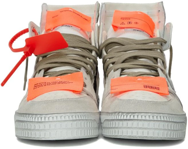 商品Off-White|White Iridescent Off-Court 3.0 Sneakers,价格¥4167,第2张图片详细描述