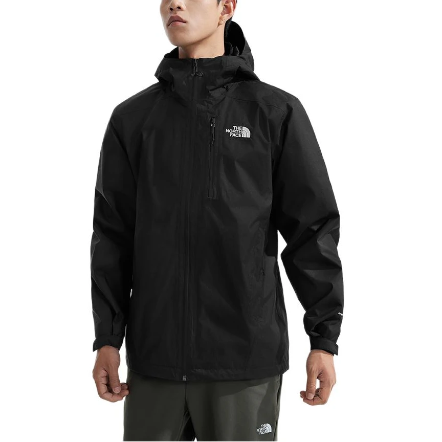 商品[国内直发] The North Face|北面  城市户外系列 纯色连帽长袖  徒步都市生活/旅游/通勤 防水��防风冲锋衣 男款 宇宙黑,价格¥1574,第6张图片详细描述