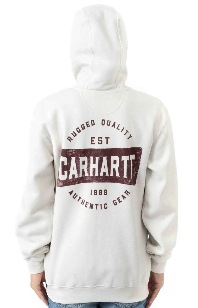 商品Carhartt|(105021) Loose Fit MW Full Zip Hooded Authentic Gear Graphic Sweatshirt - Malt,价格¥419,第3张图片详细描述