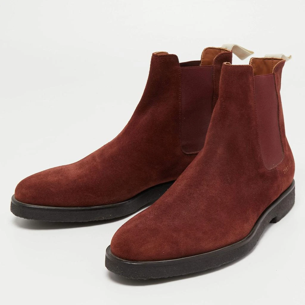 商品Common Projects|Common Projects Brown Suede Chelsea Boots Size 41,价格¥1021,第2张图片详细描述