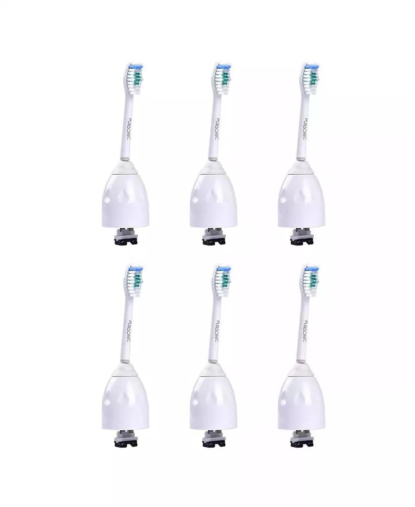 商品PURSONIC|Replacement Brush Heads for Sonicare E series, fit multiple Philips handles (6-pack).,价格¥216,第1张图片