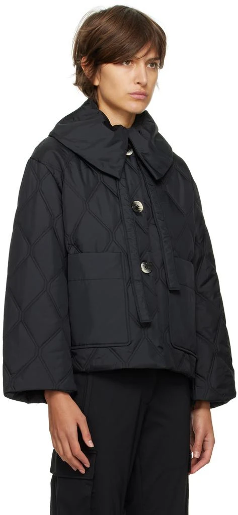 商品Ganni|Black Quilted Jacket,价格¥2508,第2张图片详细描述
