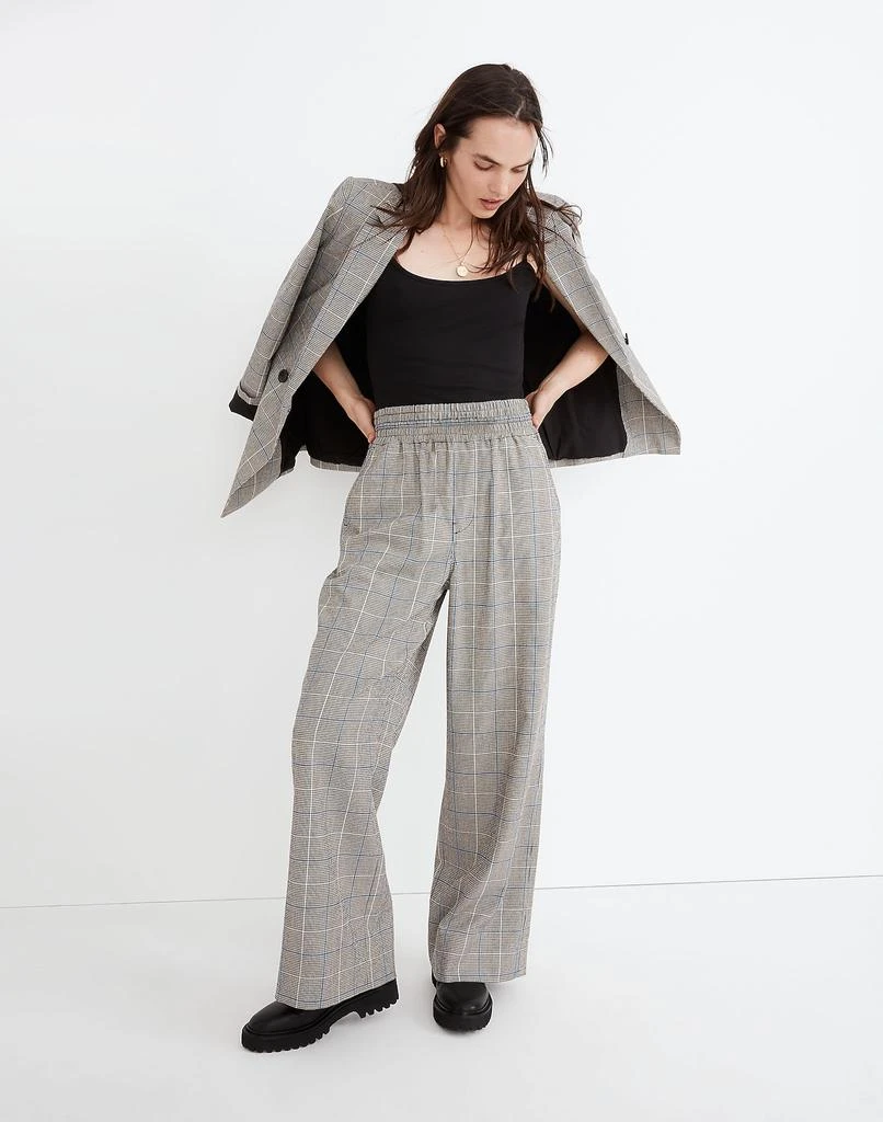 商品Madewell|Tall Carley Wide-Leg Pants in Plaid,价格¥321,第1张图片