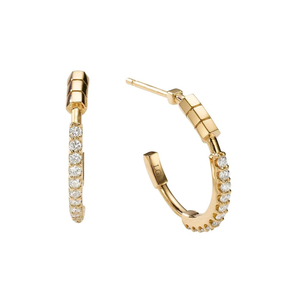 商品AME|Âme Totem 18K Yellow Gold, Lab-Grown Diamond 0.34ct. tw. Small Hoop Earrings,价格¥8694,第1张图片