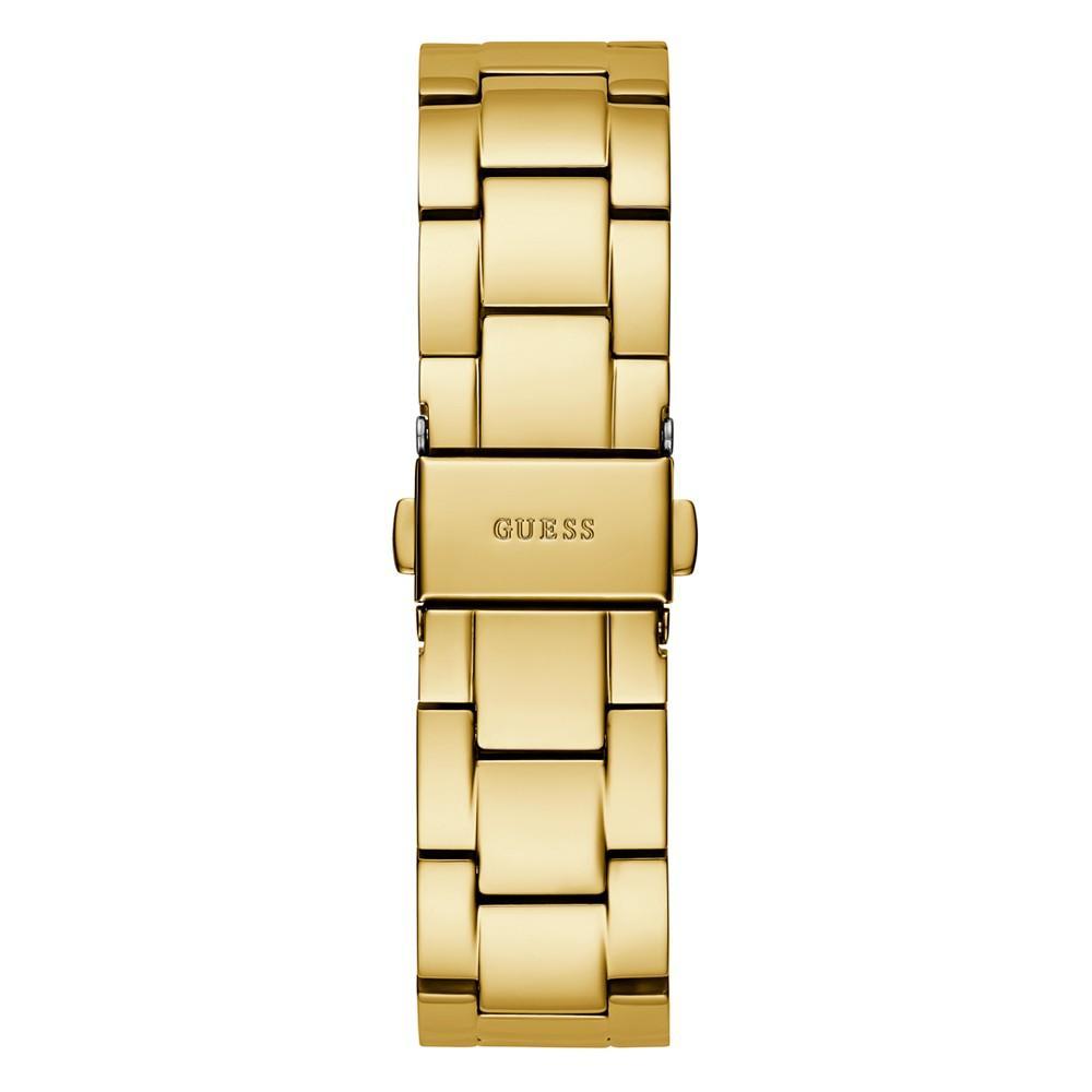 商品GUESS|Women's Quartz Gold-Tone Stainless Steel Bracelet Logo Watch 36mm,价格¥939,第5张图片详细描述