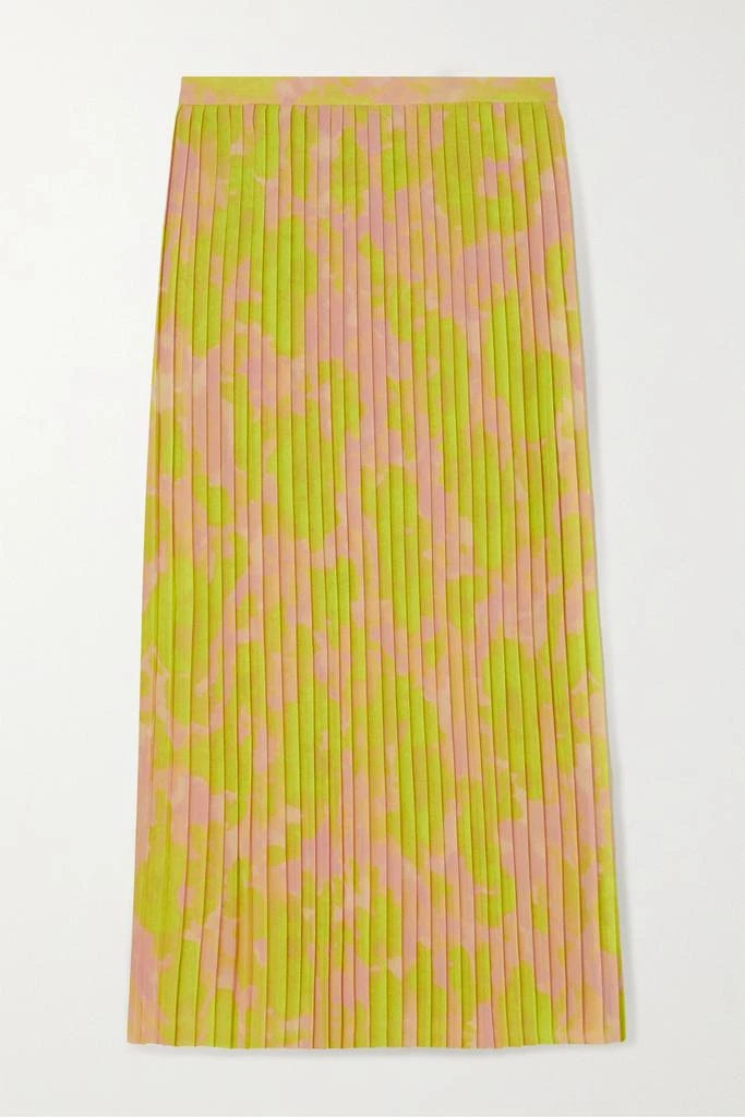 商品Dries Van Noten|褶裥花卉印花雪纺绸中长半身裙  - FR42,价格¥3402,第1张图片