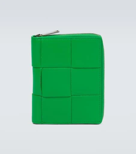 商品Bottega Veneta|Intreccio编织皮革钱包,价格¥6140,第1张图片