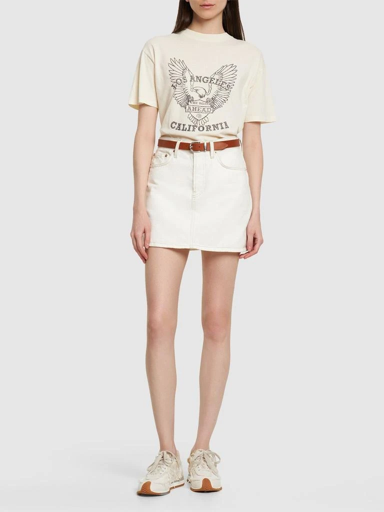 商品ANINE BING|Milo Eagle Cotton Jersey T-shirt,价格¥755,第1张图片
