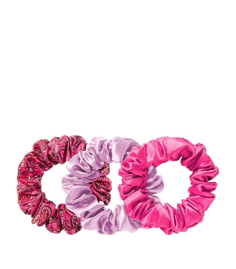 商品Slip|x Alice + Olivia Large Pure Silk Scrunchies (Set of 3),价格¥367,第1张图片