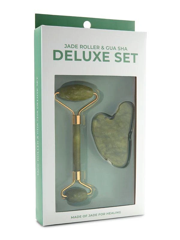 商品Jill & Ally|2-Piece Jade Roller & Gua Sha Set,价格¥120,第2张图片详细描述