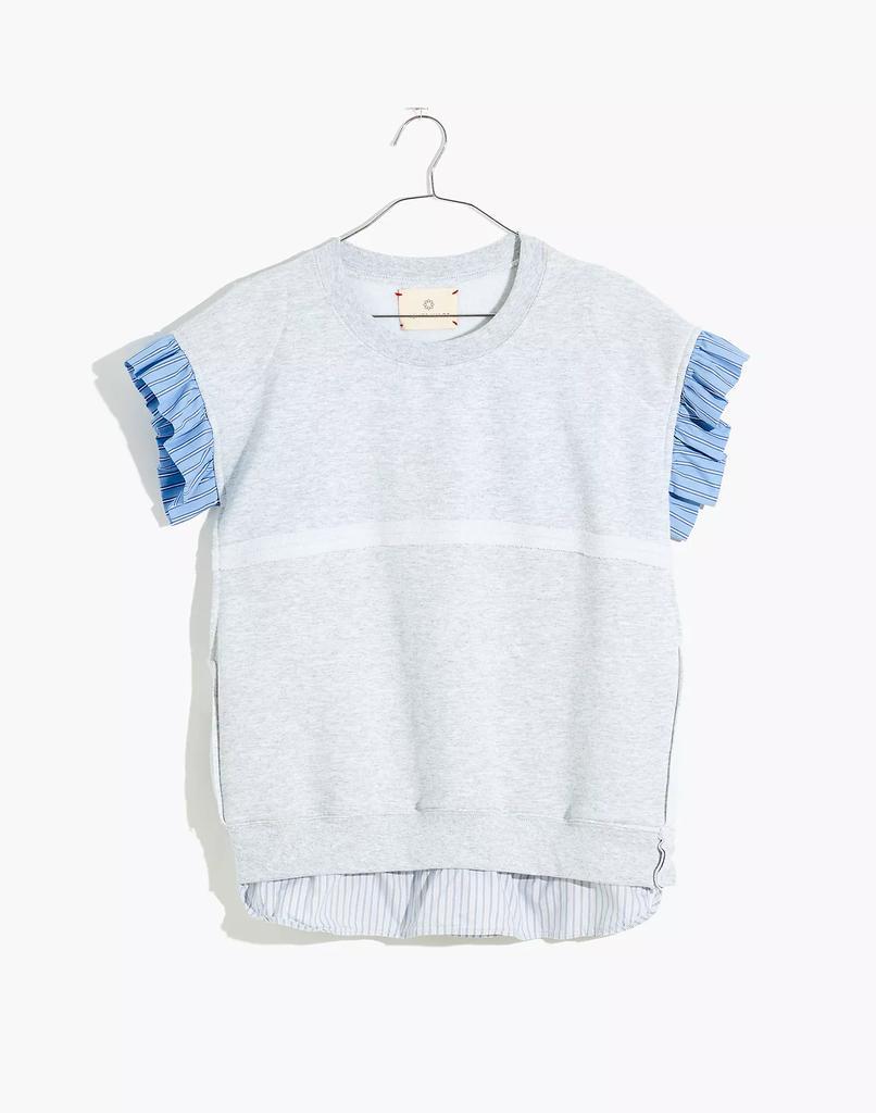 商品Madewell|Madewell x Rentrayage Upcycled Woven-Mix Sweatshirt,价格¥1290,第7张图片详细描述