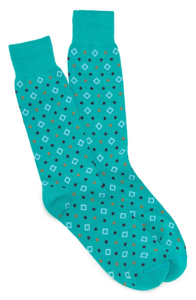 商品Lorenzo Uomo|Geometric Circle Crew Socks,价格¥30,第1张图片