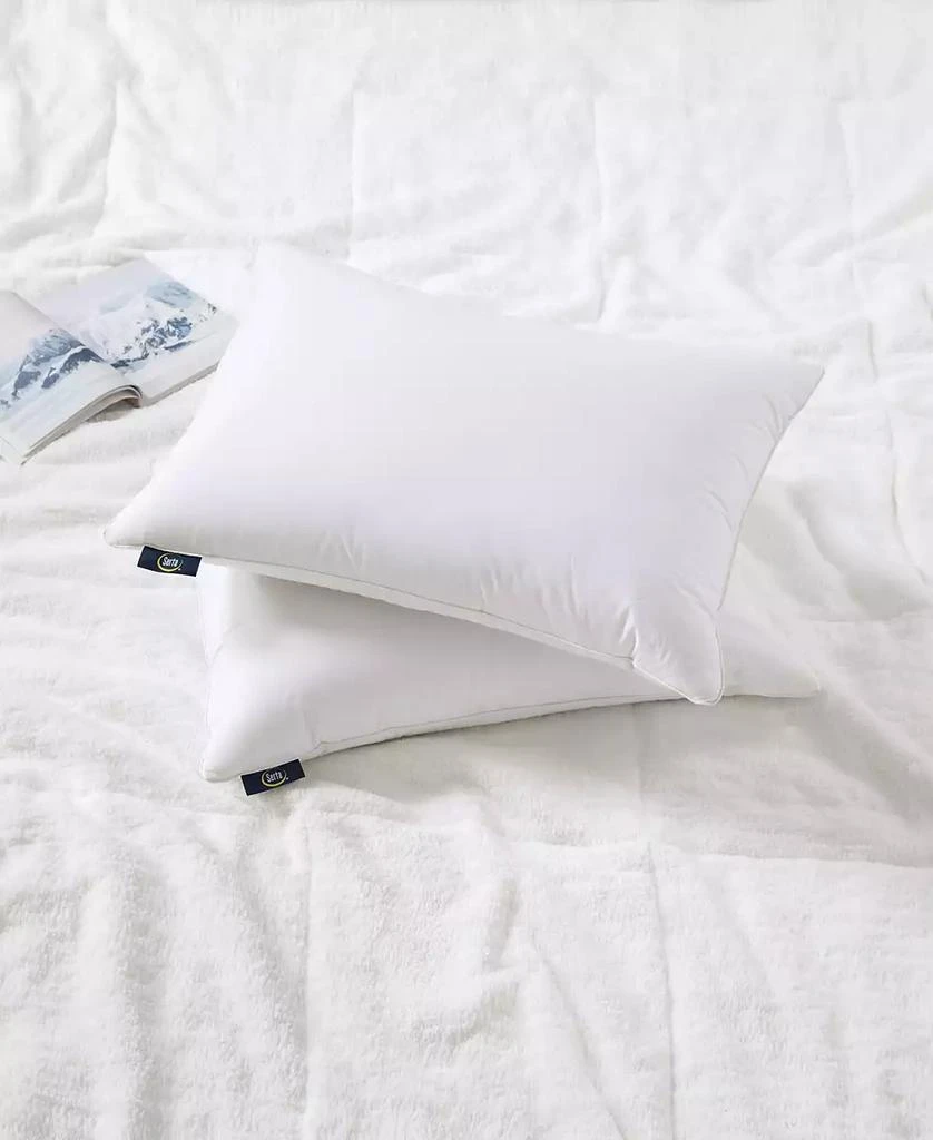 商品Serta|HeiQ Cooling Softy-Around Feather & Down 2-Pack Pillow, Standard/Queen,价格¥861,第4张图片详细描述