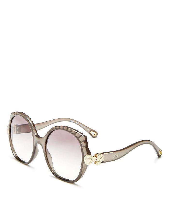 商品Chloé|Women's Vera Round Sunglasses, 56mm,价格¥2691,第3张图片详细描述