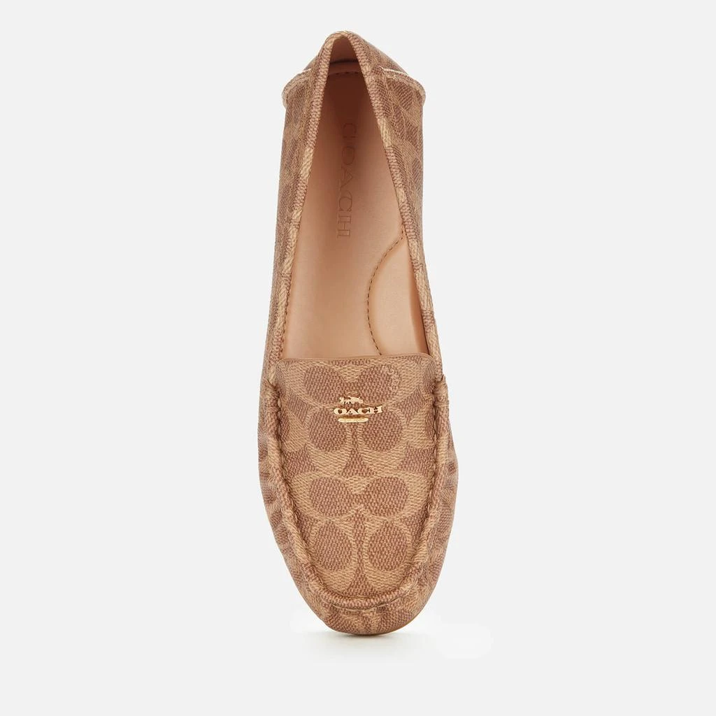 商品Coach|Coach Women's Marley Coated Canvas Driving Shoes - Tan,价格¥739,第3张图片详细描述