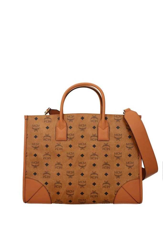 商品MCM|Handbags munich tote Leather Brown,价格¥6312,第3张图片详细描述