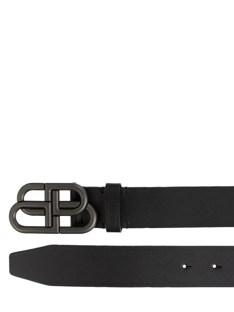 商品Balenciaga|4cm Bb Buckle Leather Belt,价格¥3811,第2张图片详细描述