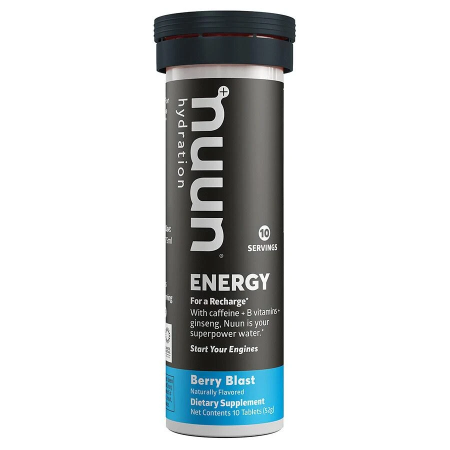 商品Nuun Hydration|Energy Electrolyte Drink Tablets Berry Blast,价格¥60,第1张图片