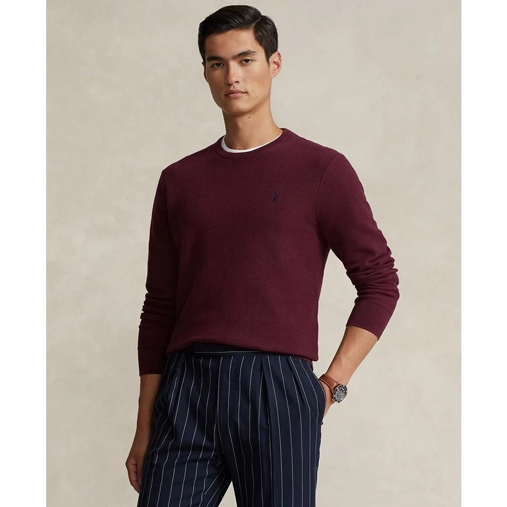 商品Ralph Lauren|Men's Textured Cotton Crewneck Sweater,价格¥614,第1张图片