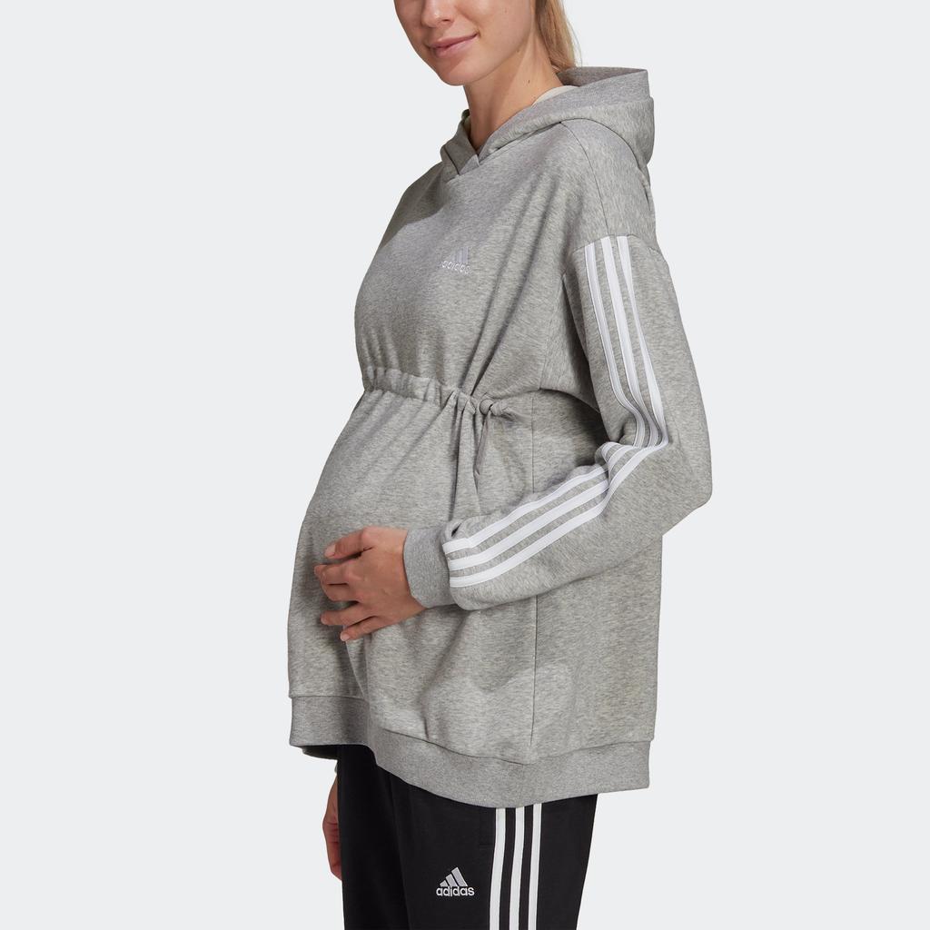 商品Adidas|Women's adidas Essentials Cotton 3-Stripes Hoodie (Maternity),价格¥287-¥364,第1张图片