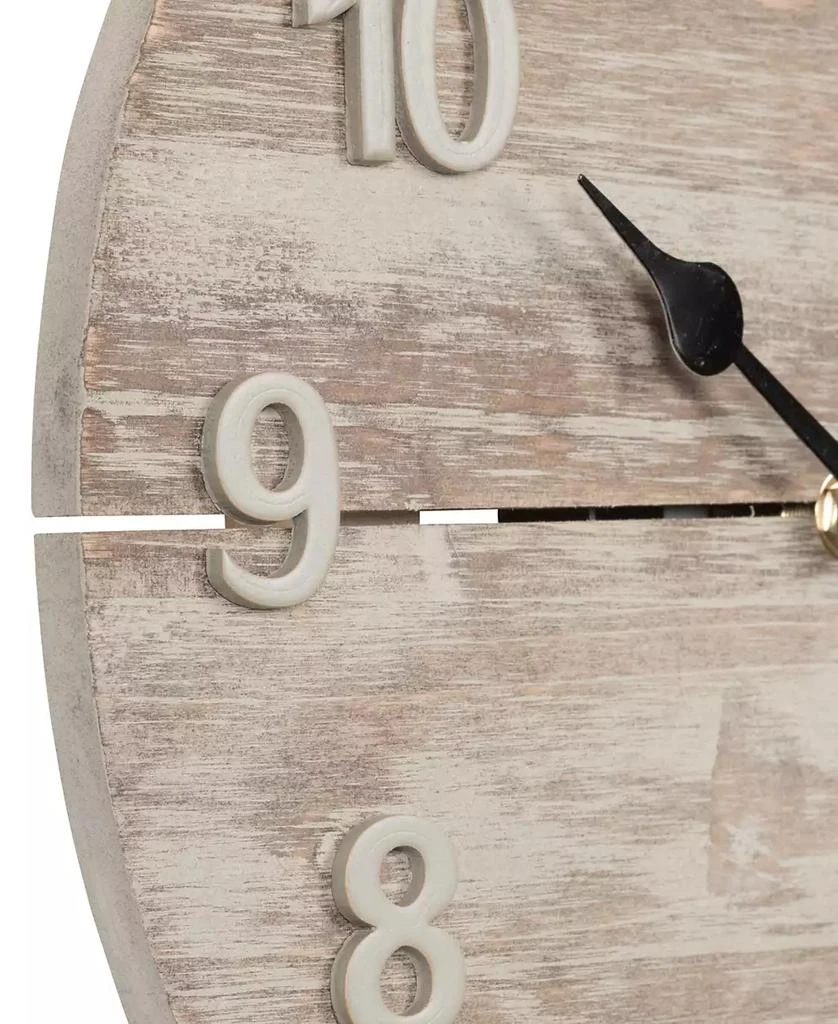 商品La Crosse Technology|La Crosse Clock 404-3430W 12" Sun Washed Wood Wall Clock,价格¥222,第2张图片详细描述