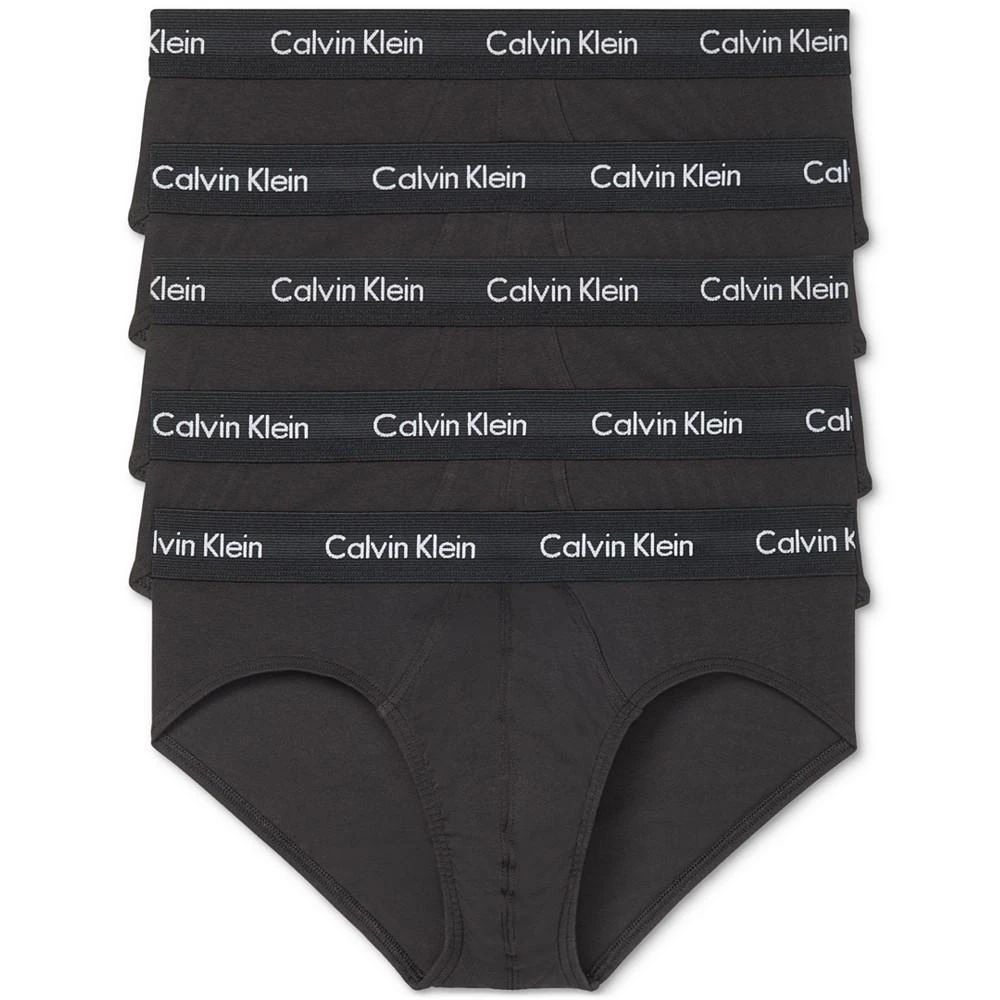 商品Calvin Klein|Men's 5-Pack Cotton Stretch Hip Briefs Underwear,价格¥402,第1张图片