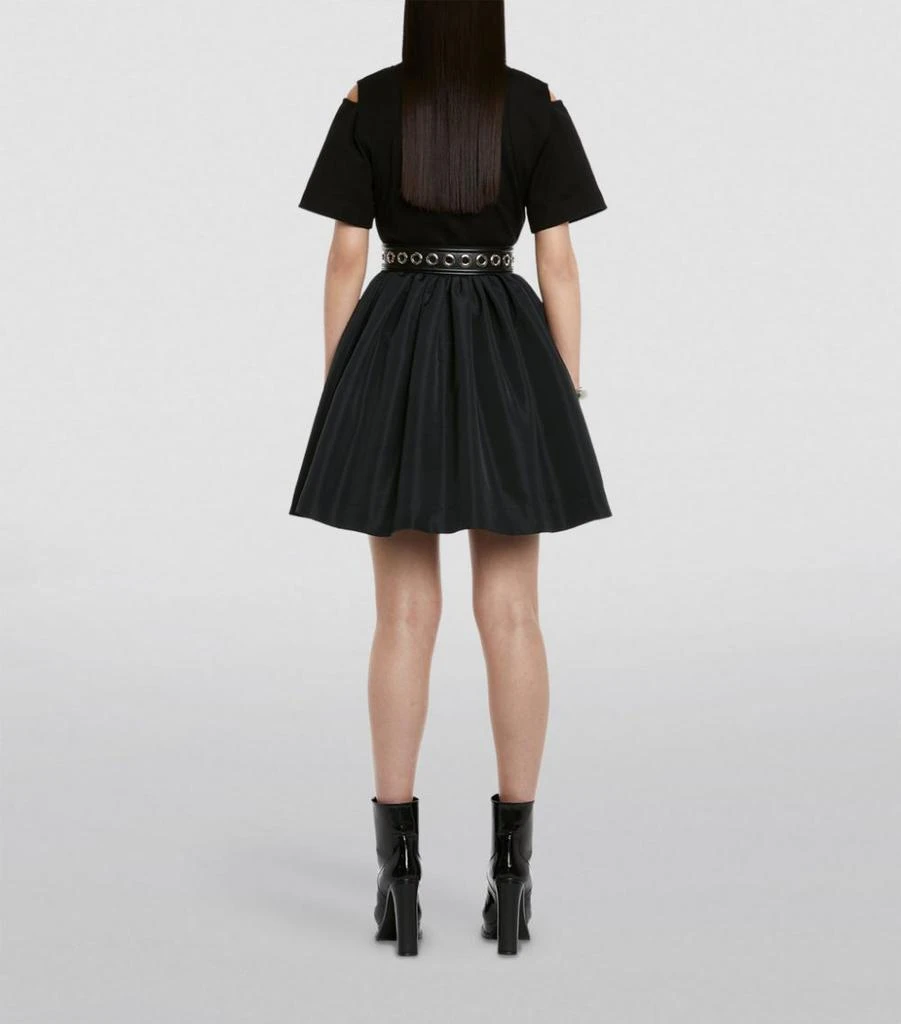 商品Alexander McQueen|Cold-Shoulder Hybrid Mini Dress,价格¥9856,第2张图片详细描述