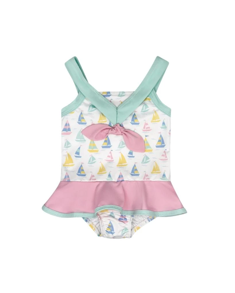 商品Lullaby Set|Girl's Nora Swimsuit In Seahaven Sailboat,价格¥477,第1张图片