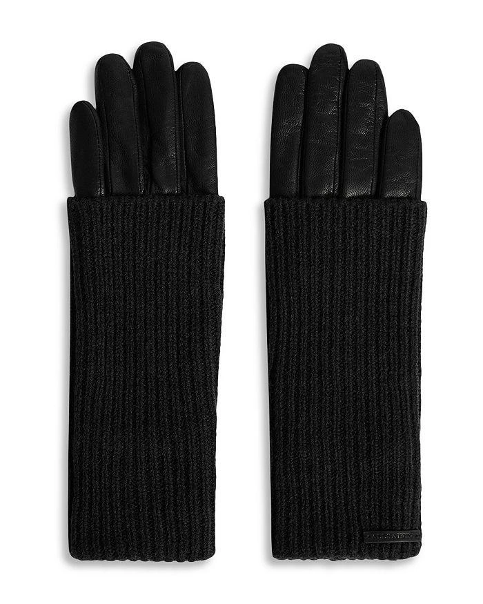 商品ALL SAINTS|Long Knit Cuff Leather Gloves,价格¥900,第1张图片详细描述