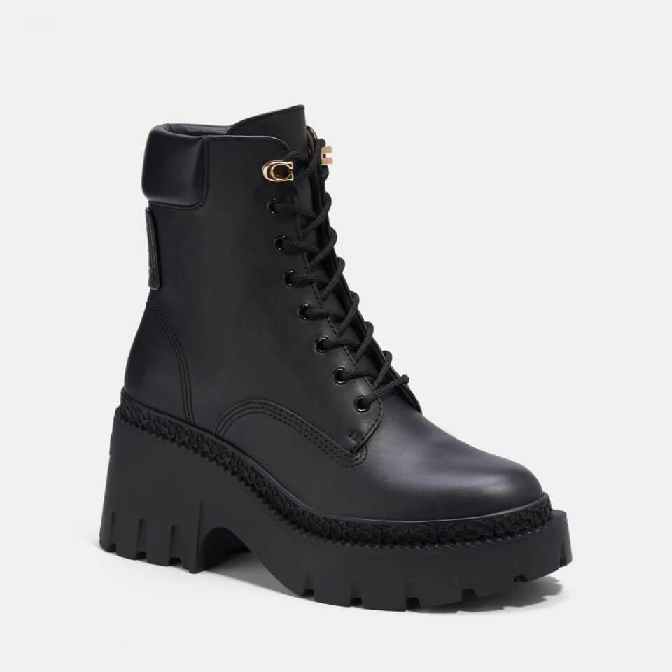 商品Coach|COACH AINSELY LEATHER ANKLE BOOTS,价格¥1699,第1张图片