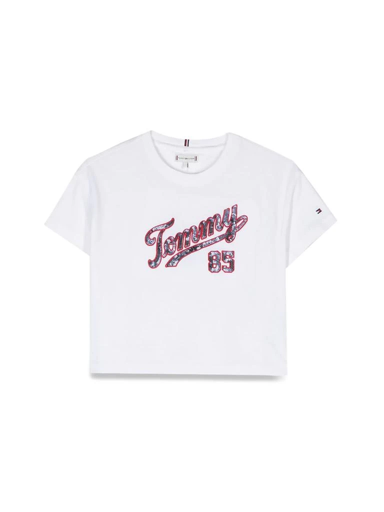 商品Tommy Hilfiger|Sequins Logo T-shirt,价格¥474,第1张图片