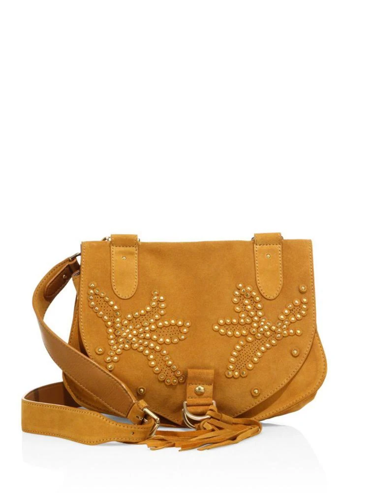 商品See by Chloé|Collins Studded Suede Messenger Bag,价格¥1589,第1张图片