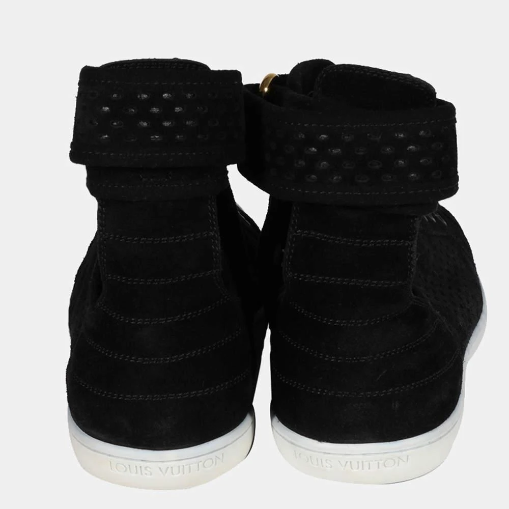 商品[二手商品] Louis Vuitton|Louis Vuitton Black Suede High Sneakers (39.5 EUR),价格¥4106,第4张图片详细描述