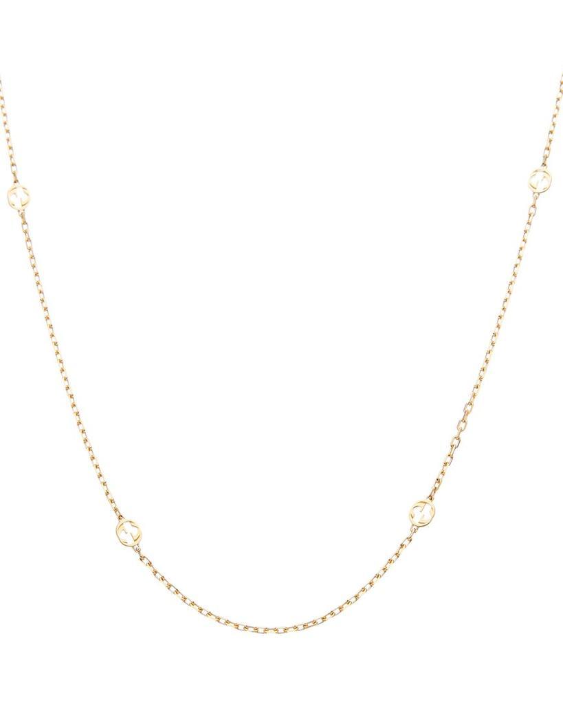商品Gucci|Gucci Interlocked G 18K Necklace,价格¥15494,第1张图片