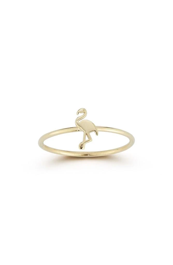商品Ember Fine Jewelry|14K Gold Flamingo Ring,价格¥989,第1张图片